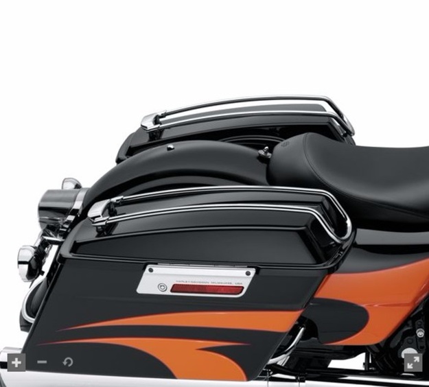 Air Wing Saddlebag Lid Rail Kit- Chrome